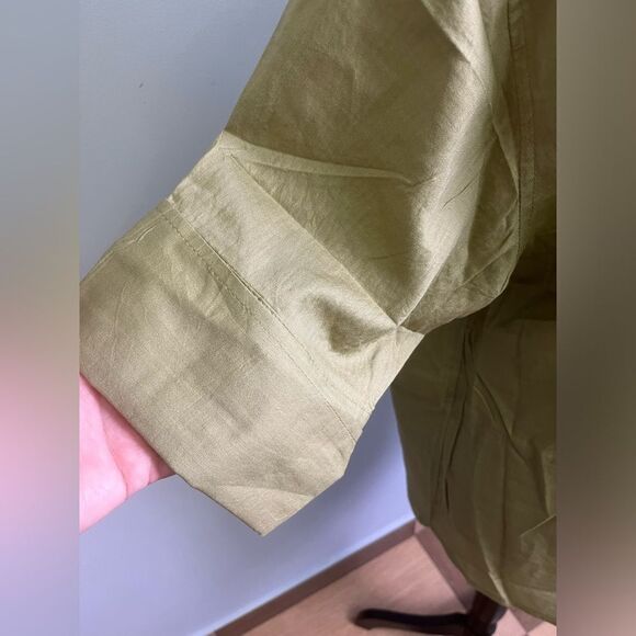 J.Crew Bib button-up shirt in herringbone twill NWT Size S - Picture 8 of 9